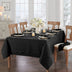 ELRENE HOME FASHIONS Caiden Elegance Damask Fabric Tablecloth, 60" x 120" Oblong/Rectangle, Black