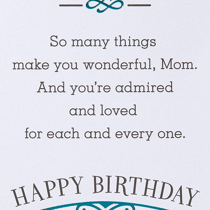 American Greetings Birthday Card for Mom from Son (Makes You Wonderful) Makes You Wonderful