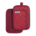 KitchenAid Beacon Two-Tone Non-Slip Pot Holder Set, Passion Red/Bordeaux, 7"x10", 2 Piece 7"x10"