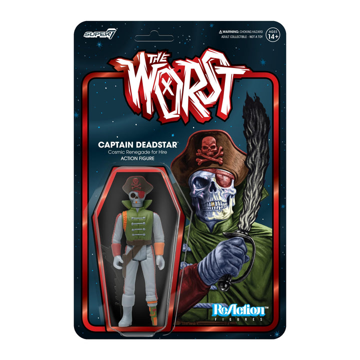 Super7 The Worst Captain Deadstar (Scum Squad) - 3.75" The Worst Action Figure with Accessory Collectibles and Retro Toys Captain Deadstar (Scum Squad) 3.75-INCH