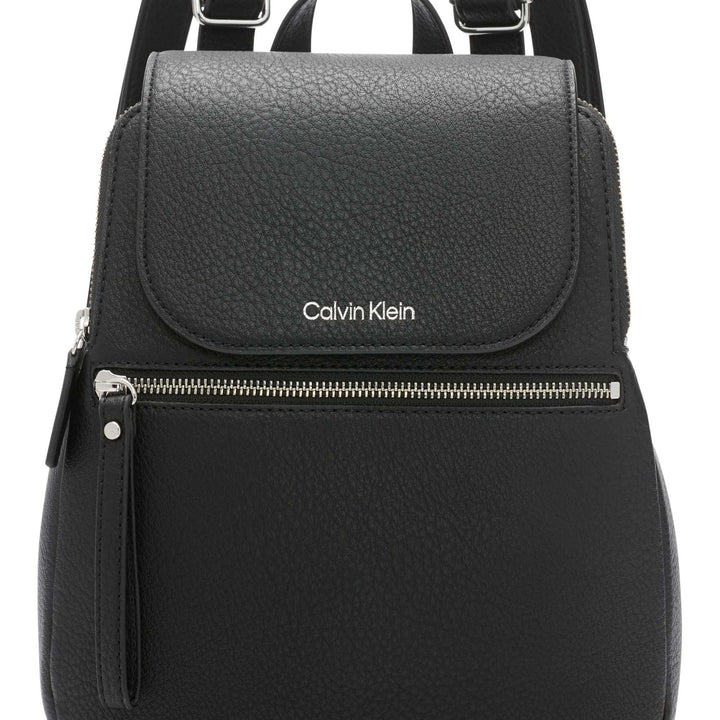 Calvin Klein Reyna Novelty Key Item Flap Backpack, Dove Grey