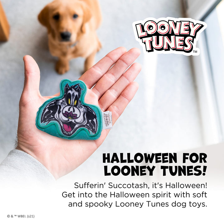 Looney Tunes for Pets Halloween Sylvester The Cat & Tweety Bird Silo Pet Squeaker Toys 2 Piece | Squeaky Dog Toys Small Dog Toys for Small Dogs | Halloween Dog Chew Toys,FF18363 4 Inch - 2 Pack