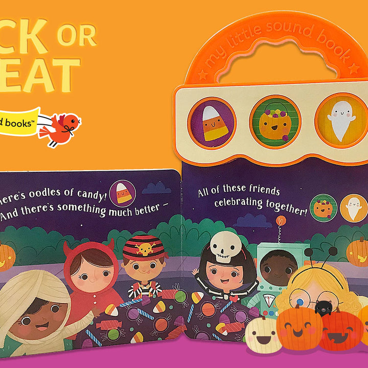 Trick Or Treat 3-Button Sound Halloween Board Book for Babies and Toddlers (Early Bird Sound Books)