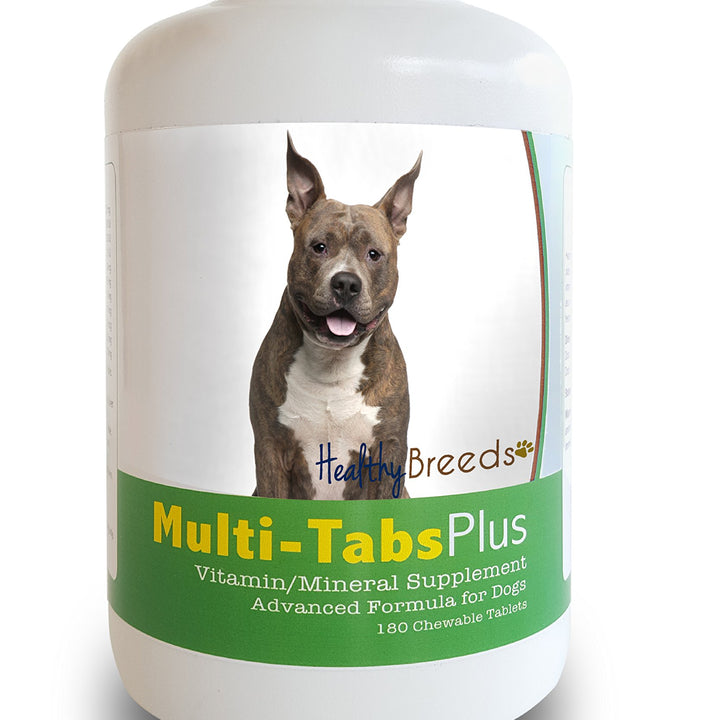 Healthy Breeds American Staffordshire Terrier Multi-Tabs Plus Chewable Tablets 180 Count 180 Tabs