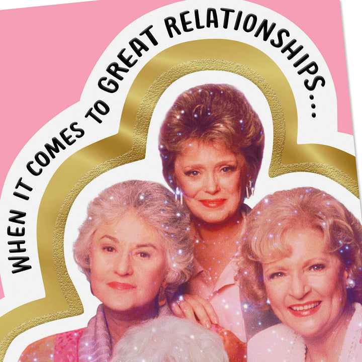 Hallmark Golden Girls Valentines Day Cards, Pack of 4 (Great Relationships) Galentines Day, Friendship Cards, All Occasion Cards