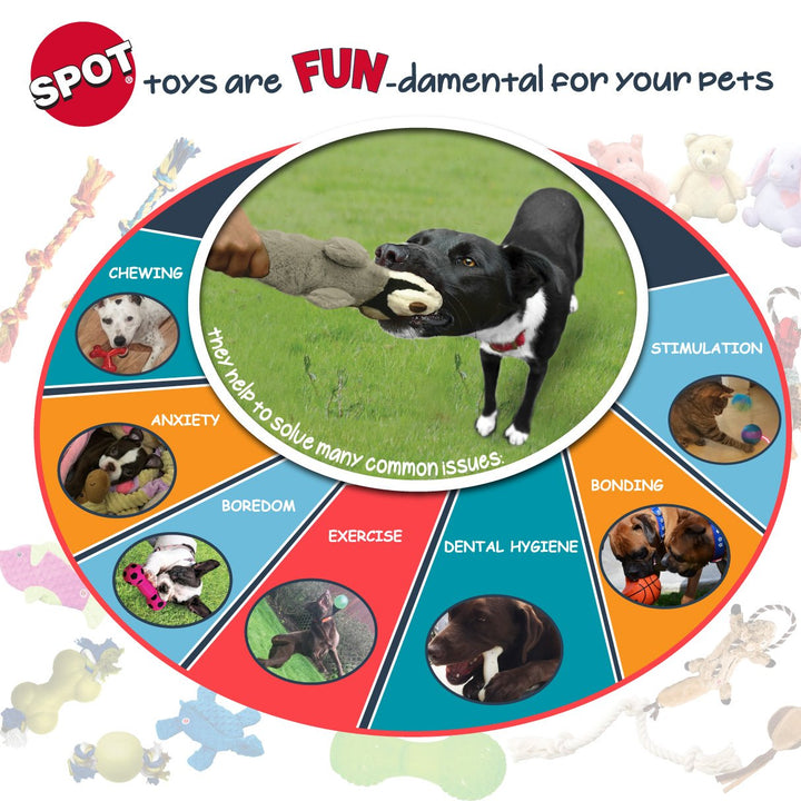 SPOT by Ethical Products Skinneeez - The Original Stuffless Stuffingless Dog Toys - Squeak Toys Tug Toy Small Dogs and Large Dogs Puppy Chew Toy Alternative Interactive Dog Toy - Chicken - Small