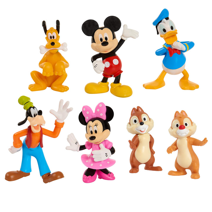 Mickey Mouse 7-Piece Figure Set, Mickey Mouse Clubhouse Toys, Officially Licensed Kids Toys for Ages 3 Up, Exclusive