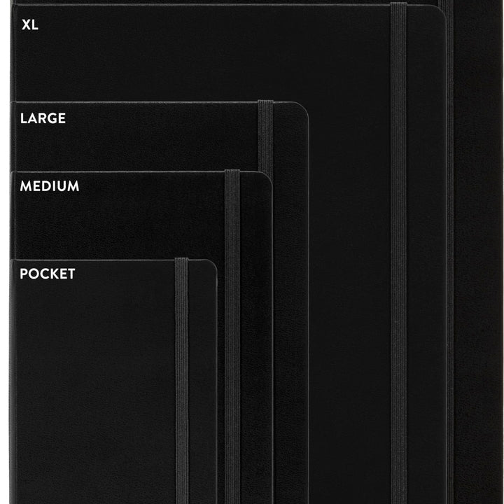 Moleskine Undated Weekly Planner, 12M, Large, Black, Hard Cover (5 x 8.25) Weekly Undated