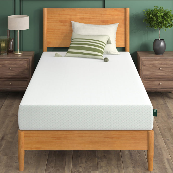 ZINUS 6 Inch Green Tea Memory Foam Mattress [New Version], Queen, Fiberglass free, Medium Firm Feel, Zoned Pressure Relief, Certified Safe Foams & Fabric, Mattress in A Box 6" New Small Box