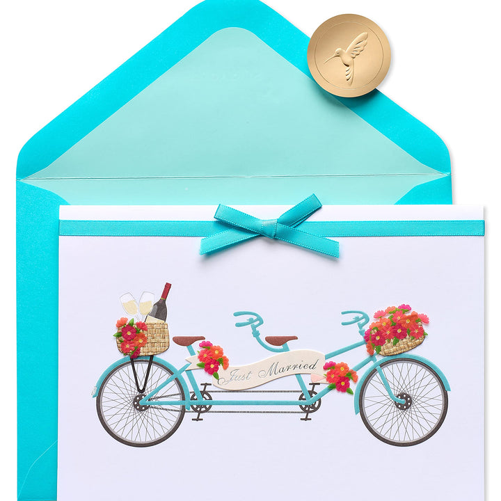 Papyrus Wedding Card (Tandem Bike) Tandem Bike