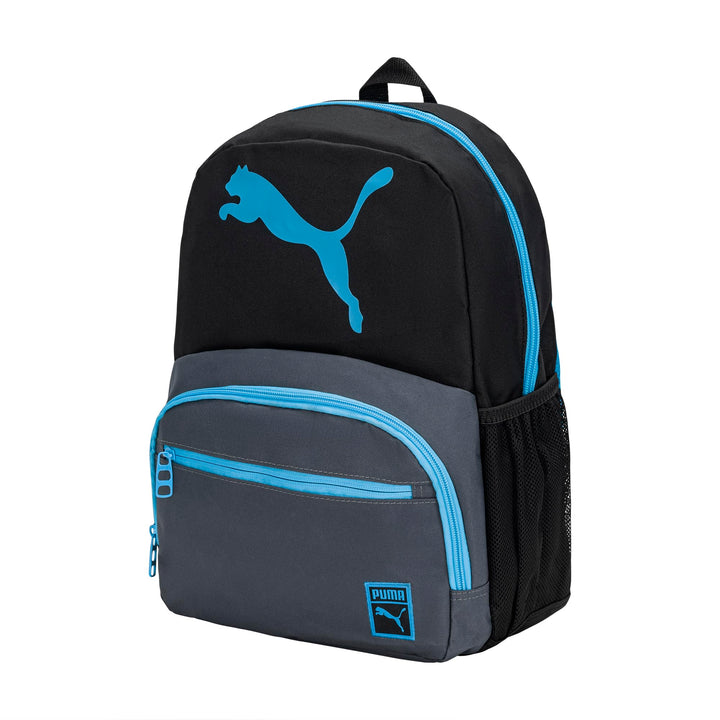 PUMA KIDS' LOGO BACKPACK Youth Size Black/Blue