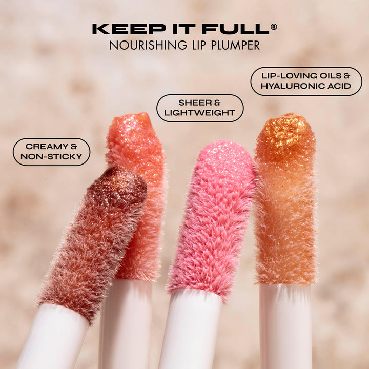 Milani Keep It Full Nourishing Lip Plumper - Champagne (0.13 Fl. Oz.) Cruelty-Free Lip Gloss for Soft, Fuller-Looking Lips