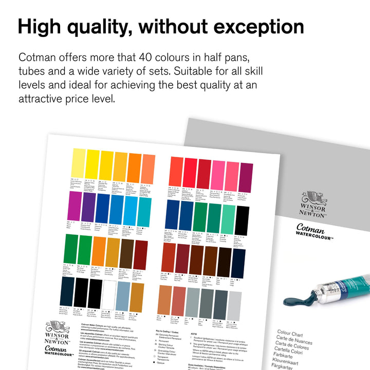 Winsor & Newton Cotman Watercolor Paint, 21ml (0.71-oz) Tube, Iridescent Black 0.71-oz Tube