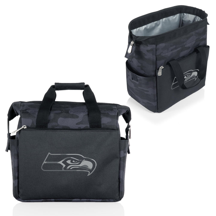 PICNIC TIME NFL On The Go Lunch Bag Cooler, Soft Cooler Lunch Box, Insulated Lunch Bag Las Vegas Raiders Black Camo