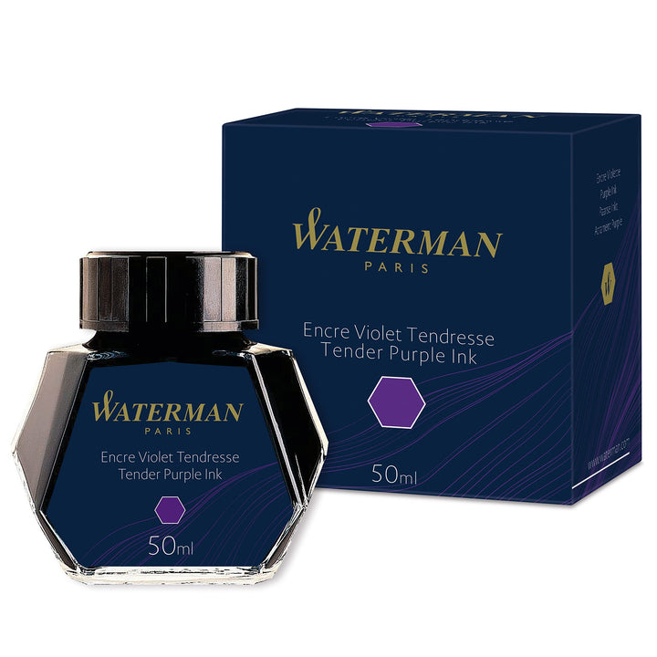 Waterman Fountain Pen Ink, Tender Purple, 50ml Bottle, 1.69 Fl Oz (Pack of 1)