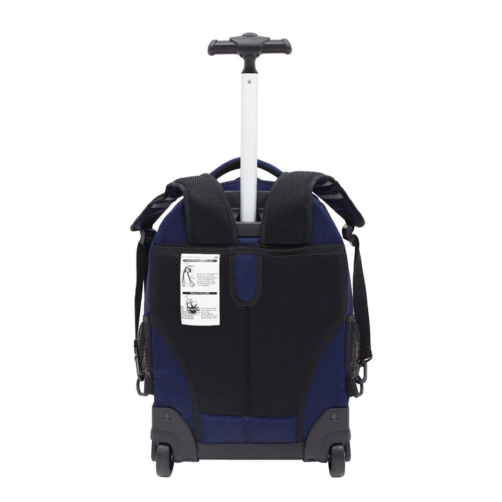 Travelers Club Rolling Backpack, Midnight Blue, 18-Inch 18 Inch