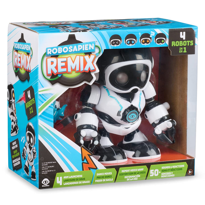 WowWee Robosapien Remix - 4 Robots in 1 - with 4 Arm Launchers