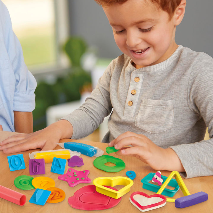 Play-Doh Numbers and Shapes Playset with 17 Tools & 20 Compound Sticks, Back to School Classroom Supplies, Kids Arts & Crafts, Preschool Toys, Ages 3+ Multicolor