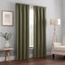 ECLIPSE Kendall Modern Blackout Thermal Rod Pocket Window Curtain for Bedroom or Living Room (1 Panel), 42 x 95, Artichoke