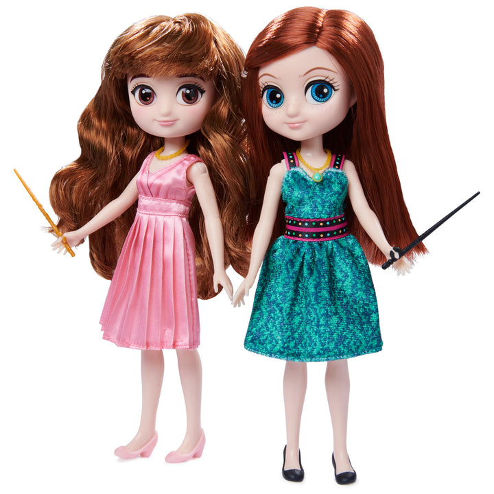 Wizarding World Harry Potter, Hermione Granger & Ginny Weasley Deluxe 8-inch Dolls & Accessories Gift Set, Over 20 Pieces, Kids Toys for Ages 6 and up