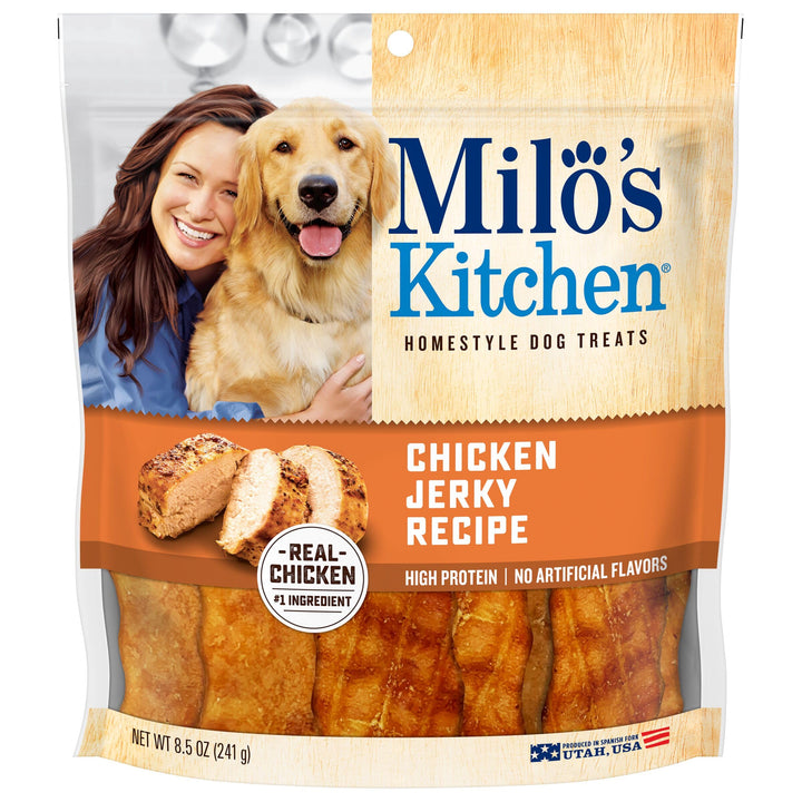 Milo's Kitchen Homestyle Dog Treats, Beef Sausage Slices, 10 Ounce, High Protein, No Artificial Flavors 10 Ounce (Pack of 1)