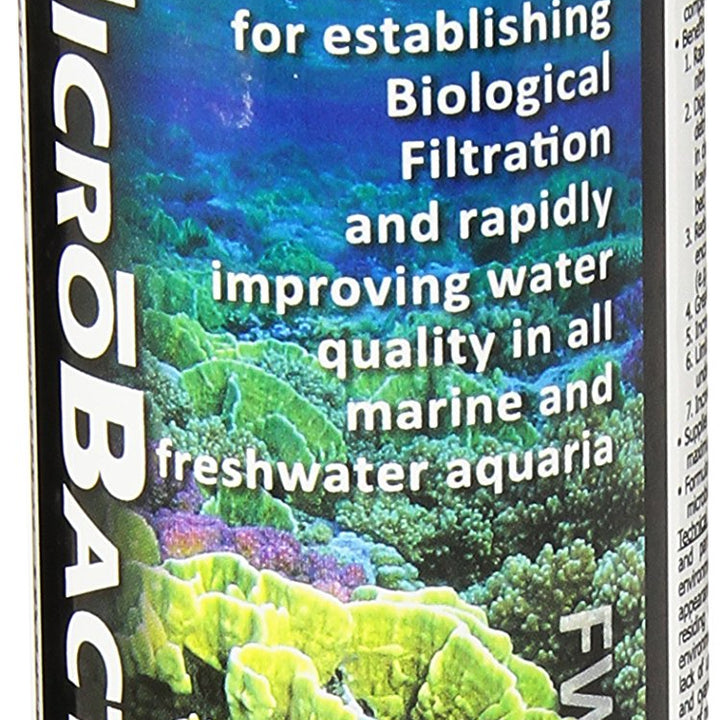 Brightwell Aquatics MicroBacter7 - Bacteria & Water Conditioner for Fish Tank or Aquarium, Populates Biological Filter Media for Saltwater and Freshwater Fish 250ml