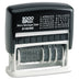 2000 PLUS 12-in-1 Self Inking Date and Message Stamp, for Business and Office, Black Ink (011090)