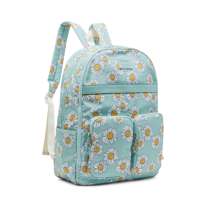 Madden Girl Women's Dome Backpack, Blue Floral, Large