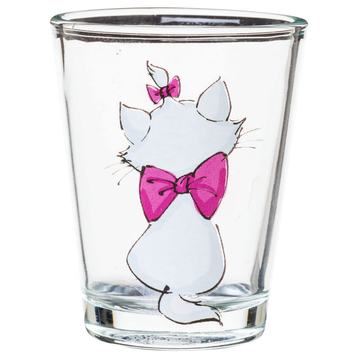 Silver Buffalo Aristocats Marie Poses 4-Pack Mini Glass Set, 1.5 Ounces