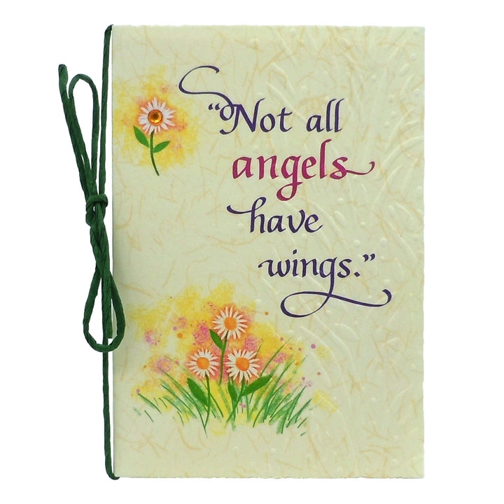 Blue Mountain Arts Thank You Card—Appreciation for a Loved One, Family Member, Friend, or Someone Special Who Is a True Blessing (Not all angels have wings) white flowers