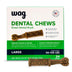 Brand - Wag Dental Chews - Green Dental Brush for Dogs, Large, Unflavored, 24 Count (Pack of 1) 2.25 Pound (Pack of 1) Large Dogs (50 – 100 lb)