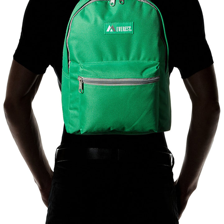 Everest Basic Backpack, Emerald Green, One Size