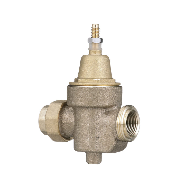 Watts Backflow Preventer 3/4 In Water Pressure Reducing Valve, Npt Thread Union X Npt Female, Max Work 400 psi, Adjust 25-75 psi