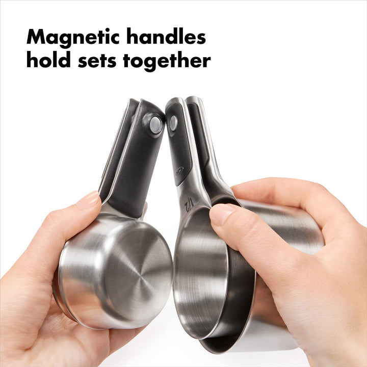 OXO Good Grips Stainless Steel Measuring Cups and Spoons Set, 2.9, 8 Piece