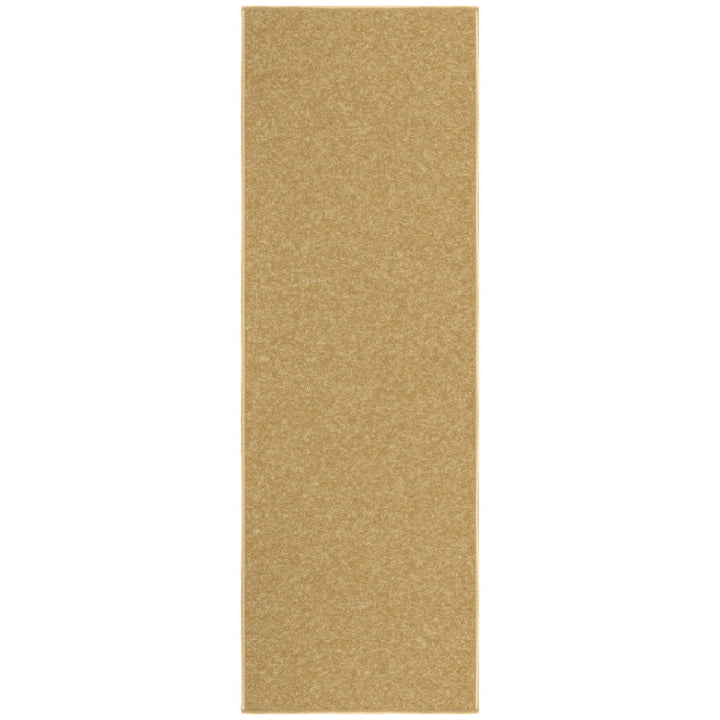 Machine Washable Modern Solid Design Non-Slip Rubberback 2x5 Traditional Runner Rug for Hallway, Kitchen, Bedroom, Entryway, 20" x 59", Beige Solid Beige Runner - 20" x 59"