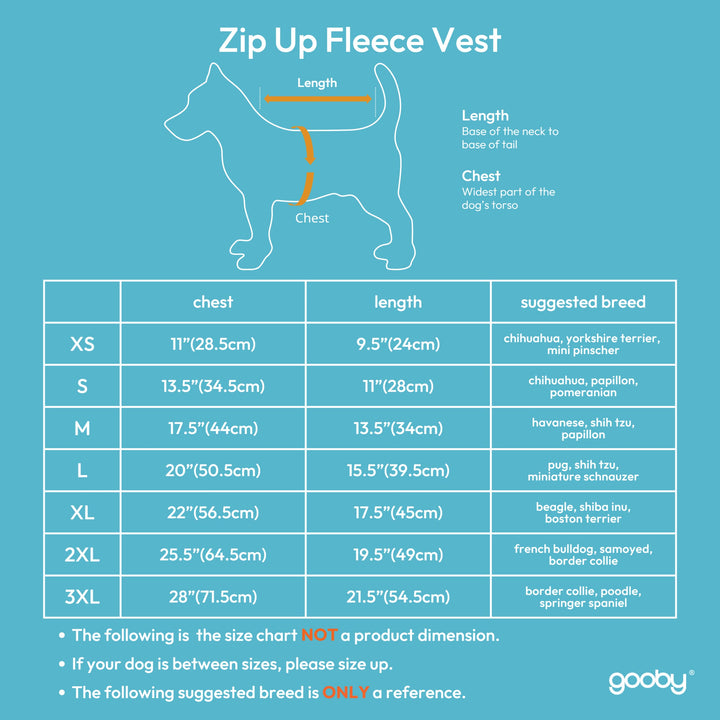 Gooby Zip Up Fleece Dog Sweater - Lime, X-Small - Warm Pullover Fleece Step-in Dog Jacket with Dual D Ring Leash - Winter Small Dog Sweater - Dog Clothes for Small Dogs Boy and Medium Dogs X-Small chest (~11")