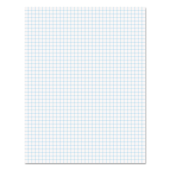 Ampad 8 1/2 x 11 Inches White Quad Pad, 4 Square Inch, 50 Sheets, 1 Each (22-030C)