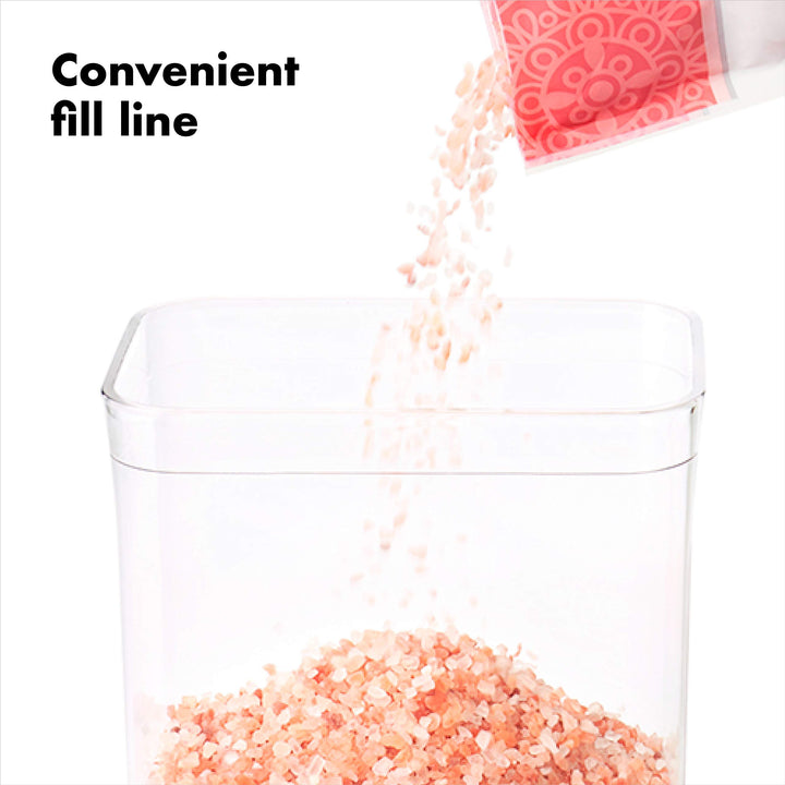 OXO Good Grips POP Container - Airtight Food Storage - Small Square Short 1.1 Qt Ideal for 1 lb of brown sugar or confectioner's sugar 1.1 Qt - Square - Brown Sugar