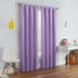 ECLIPSE Kendall Modern Blackout Thermal Rod Pocket Window Curtain for Bedroom or Living Room (1 Panel), 42 X 54, Light Purple