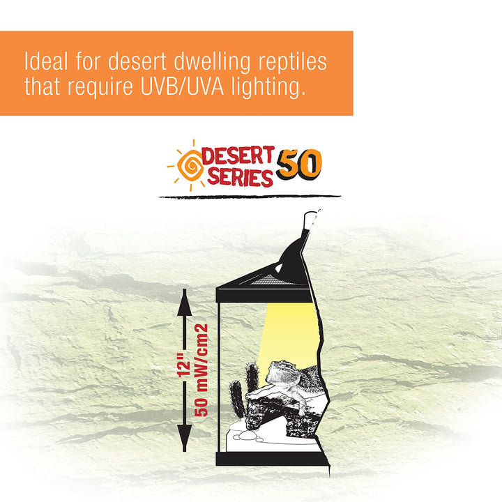 Zilla Reptile Pet Habitat Lighting UVB Fluorescent Desert T8 Light Bulb, 15 Watt 18" - 15 Watt