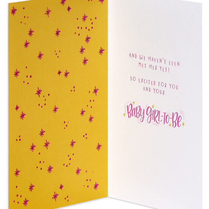 American Greetings Baby Shower Card for Girl (Haven't Met Her Yet)