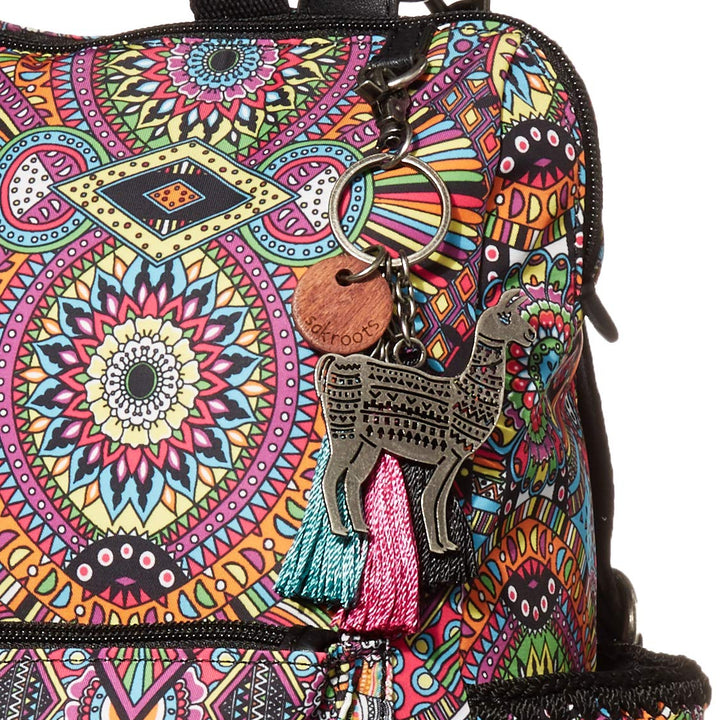 Sakroots Eco-Twill Loyola Convertible Backpack Rainbow Wanderlust One Size