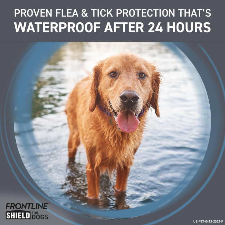 FRONTLINE Shield Flea & Tick Treatment for Large Dogs 41-80 lbs., Count of 3 3 Count
