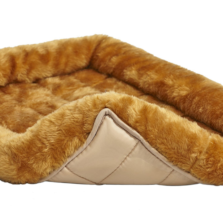 MidWest Homes for Pets Bolster Dog Bed 30L- Inch Cinnamon Dog Bed or Cat Bed w/ Comfortable Bolster | Ideal for Medium Dog Breeds & Fits a 30-Inch Dog Crate | Easy Maintenance Machine Wash & Dry