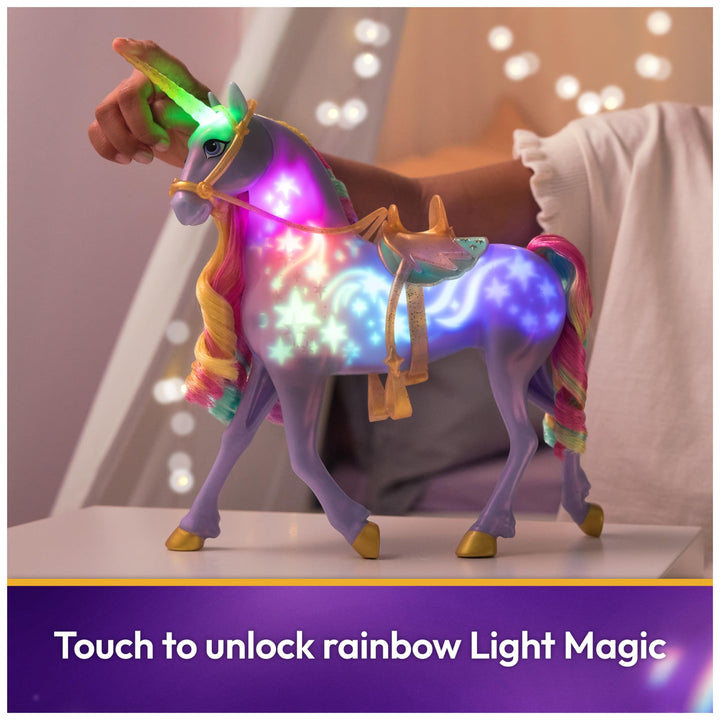 Unicorn Academy, Interactive Rainbow Light-up Wildstar Unicorn Toy with Lights, Sounds & Music, Dolls & Unicorn Toys for Girls Ages 4 and up