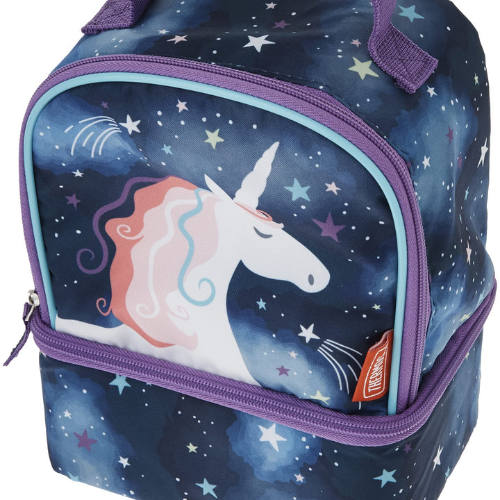 THERMOS Non-Licensed Dual Compartment Lunch Box, Space Unicorn