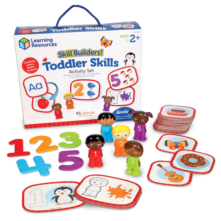 Learning Resources Skill Builders! Toddler Skills - Toddler Learning Materials, Homeschool Preschool Supplies, Teaching Cards for Toddlers,Back to School, Ages 2+,41 Piece Set