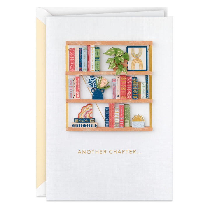 Hallmark Signature Birthday Card (Bookshelf) Bookshelf