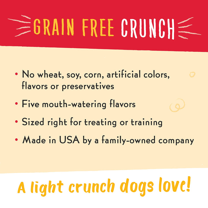 Charlee Bear Grain Free Crunch Dog Treats, Bacon & Blueberry Flavor, 8 oz 8 Ounce (Pack of 1)