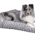 MidWest Homes for Pets Deluxe Dog Beds Super Plush Dog & Cat Beds Ideal for Dog Crates Machine Wash & Dryer Friendly, 1-Year Warranty Gray 30-Inch